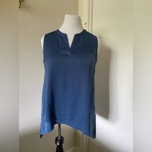 CHICO’S V Neck Women’s Tanks Top Shirt Size M Blue Color